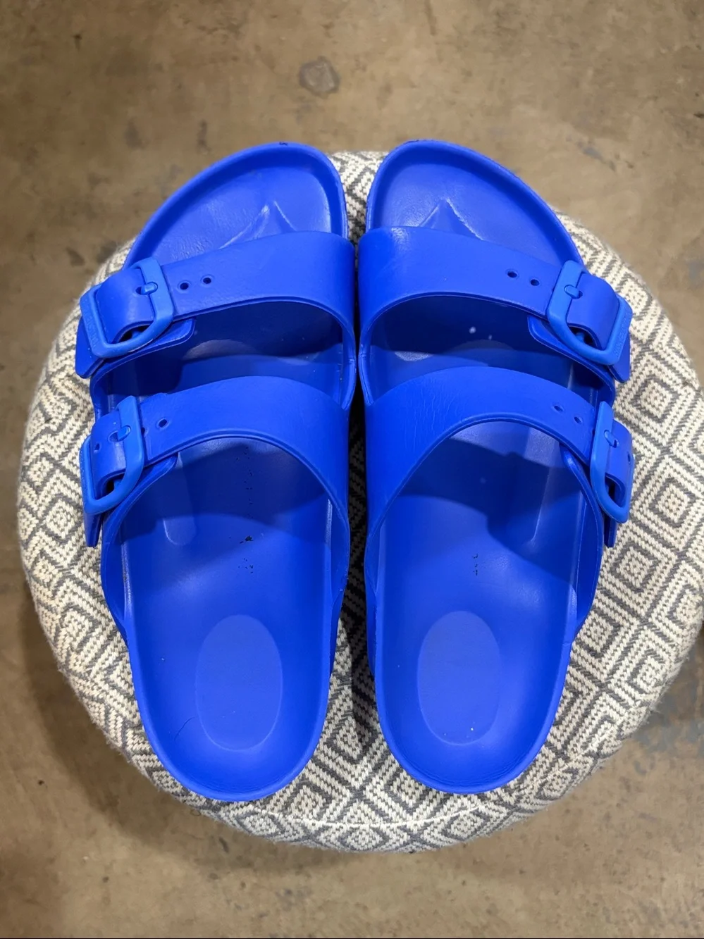 Birkenstock Arizona Essentials EVA Cobalt Blue Sandals Size 36 DISCONTINUED